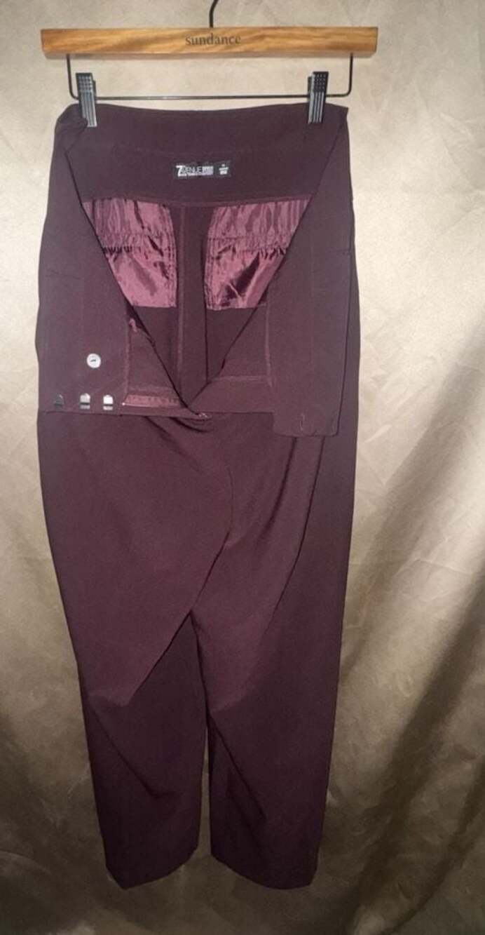 7th Avenue Design Studio New York & Company High-Waisted Wide Leg Trouser Pants,